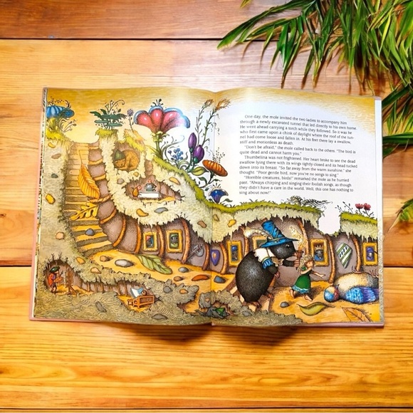 THUMBELINA - Retold by Marianna Mayer Illustrated by John O’Brien 1986 Hardcover - Picture 9 of 11